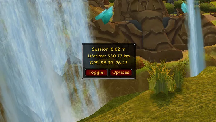 Capture d'écran de l'addon pour wow Feet of Azeroth